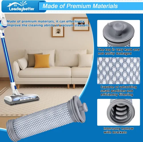 Miniatura 4 de Leadaybetter Filtro de repuesto compatible con aspiradora inalámbrica Tineco A10 A11 Hero A10/A11 Master PURE ONE S11 Series S12 X, paquete de 4