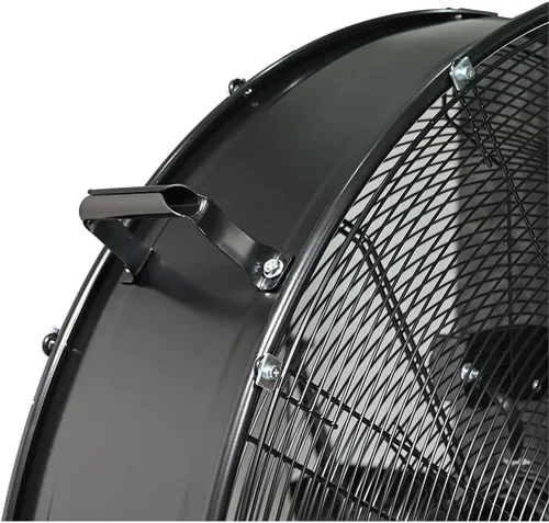 Miniatura 8 de K Tool International 77735 Ventilador de tambor de accionamiento directo de 30 pulgadas con ruedas, alta velocidad, 2 velocidades, protección