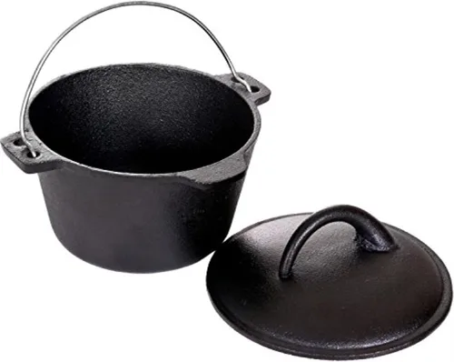 Miniatura 2 de Cajun Cookware - Hornos holandeses de hierro fundido de 1 cuarto de galón