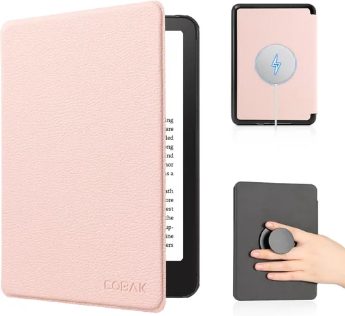Miniatura 42 de CoBak Funda para Todos los Kindle Nuevos de 6 Pulgadas 2024 y 2022 (11ª Generación) - Cubierta Inteligente de Cuero PU, Suspensión y Activación