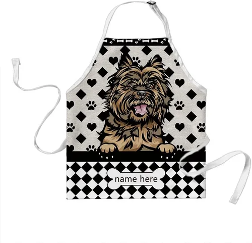 Miniatura 20 de Delantal lindo de lunares de perro personalizado Peeking Dog Boxer, Boxer-2
