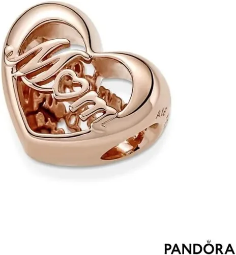 Miniatura 4 de PANDORA Abalorio de corazón de agradecimiento mamá, No es una piedra preciosa