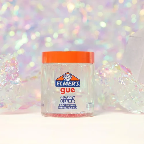 Miniatura 7 de Elmer's Gue - Slime premezclado, slime transparente y cristalino, ideal para mezclar con complementos, 2 unidades Transparente vidrioso