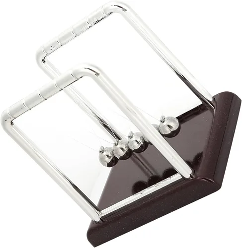 Miniatura 7 de Newtons Cradle Balance - Bolas de péndulo, bolas oscilantes de energía cinética, herramienta educativa de aprendizaje para oficina, hogar