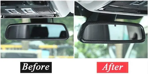 Miniatura 2 de YIWANG Marco de espejo retrovisor interior de coche para Range Rover Sport 2009-2017 Discovery Sport 15-17 Discovery 4 09-16 Evoque Vogue 2011-17
