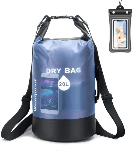 Miniatura 10 de Waterproof Dry Bag Backpack for Kayaking & Paddle Boarding - Lightweight Roll Top Dry Storage with Phone Case for Swimming, Boating, Beach, Camping