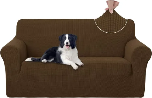 Miniatura 99 de U-NICE HOME Funda elástica para sofá, lavable, protector de muebles para sofá de 3 cojines, apta para mascotas (sofá, gris)