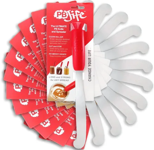 Miniatura 4 de PB-JIFE! El cuchillo PB definitivo. Revuelve, raspa y limpia los frascos GRANDES (Blanco, 1)