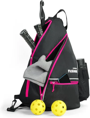 Miniatura 8 de Mangrove Bolsa de pickleball, mochila de pickleball para hombres y mujeres, bolsa ajustable con gancho para cerca, gran capacidad/bolsillo de Verde