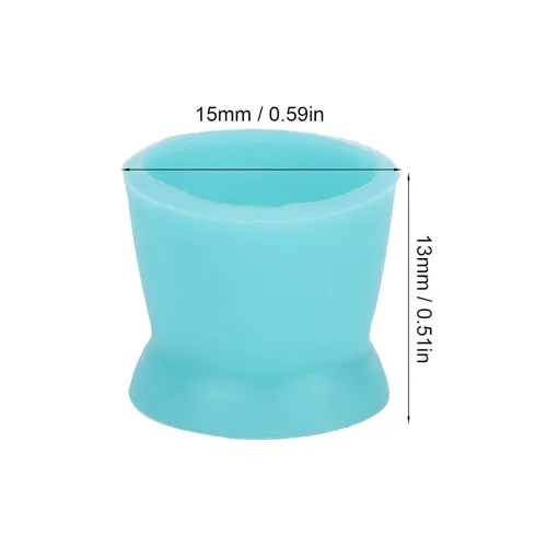 Miniatura 3 de Paquete de 300 vasos desechables de silicona para tatuajes, suministros de grado profesional para cejas, delineadores de ojos, pigmentos de labios