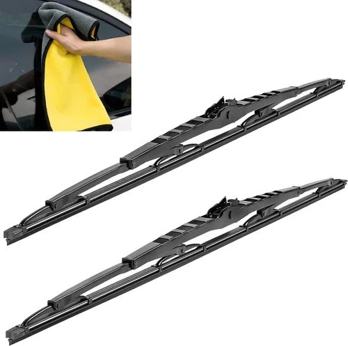 Reemplazo del fabricante de fábrica para limpiaparabrisas de 28 pulgadas RV par o autocaravana con 1 toalla de lavado de autos 0.354 in 0.472 in J