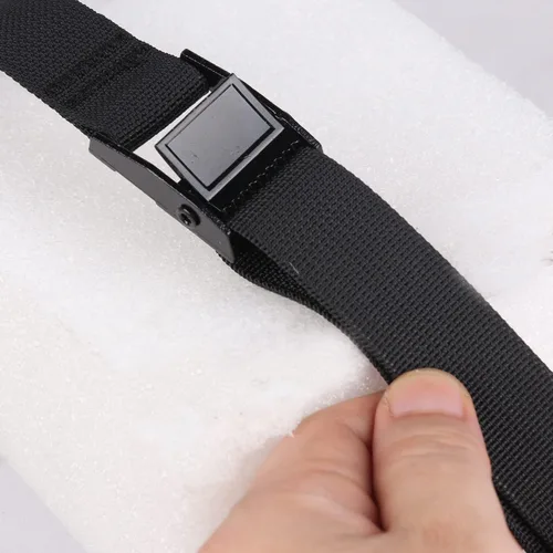 Miniatura 4 de MAGARROW Correas de amarre con hebilla de leva negras (todas negras (4 unidades), 2 pies) Cam Buckle straps with good gear and sturdy webbing