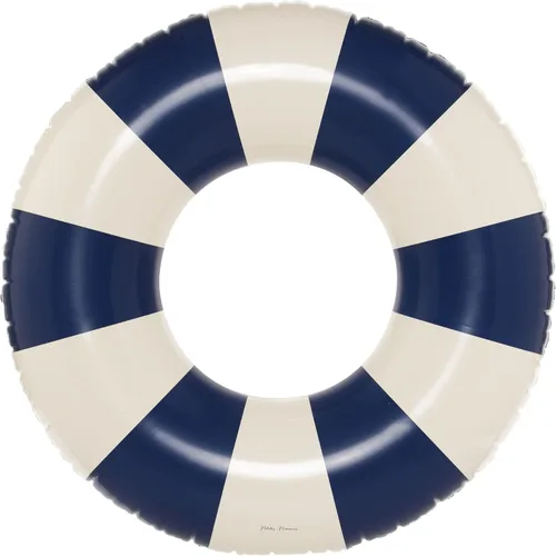 Miniatura 42 de Petites Pommes Flotador de piscina a rayas para niños y niños pequeños, tubo interior duradero, diseño de rayas clásico impreso a mano, dona