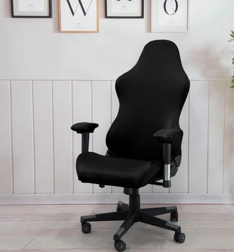 Miniatura 4 de Fundas ergonómicas para silla de oficina con reposabrazos, fundas elásticas repelentes al agua para adultos, videojuegos, reclinables, carreras