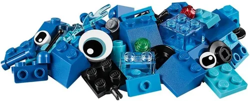 Miniatura 3 de LEGO Classic Creative Blue Bricks 11006 - Juego de iniciación de juguetes de construcción para niños con ladrillos azules para inspirar el juego