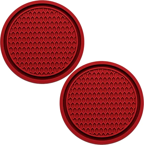 Miniatura 26 de 2 piezas posavasos para portavasos de automóvil, posavasos universales antideslizantes para portavasos de automóvil, 2.75 pulgadas posavasos