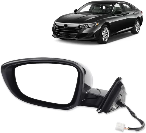 Dasbecan Espejo para puerta lateral izquierda del conductor compatible con Honda Accord LX Sport 1.5T 2018-2025 Power | No calentado | Pintura para