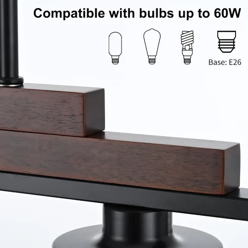 Miniatura 3 de Lámpara de comedor sobre la mesa, lámpara de araña sobre la isla de cocina de estilo granja, lámpara de araña rectangular lineal rústica en negro