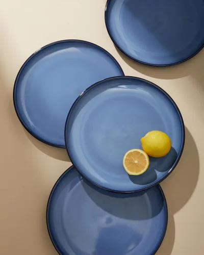 Miniatura 4 de Pokini Juego de vajilla de cerámica, platos y cuencos de cerámica, aptos para microondas y lavavajillas, platos modernos para ensalada, cuencos
