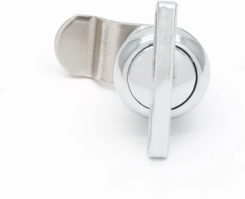 Cerradura de leva desplazada accionada por pulgar de 5/8 pulgadas, cilindro y leva desplazada, pestillo de compartimento de RV sin llave, cerraduras