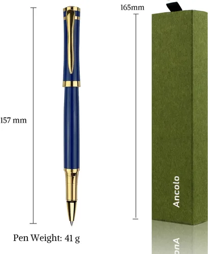 Miniatura 5 de Ancolo Fancy Roller Pen Set de bolígrafo de lujo con 2 recambios de tinta negra - 0.028 in. Bonitos bolígrafos de regalo para mujeres o hombres.