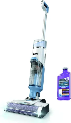 Aspiradora Shark WD201 HydroVac inalámbrica Pro XL 3 en 1, sistema de limpieza con mopa y autolimpieza con cepillo antimicrobiano* y solución para