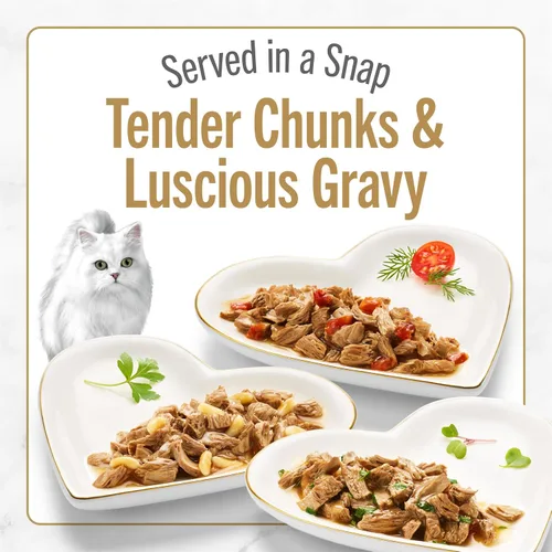 Miniatura 2 de Purina Fancy Feast Gourmet - Paquete variado de alimentos húmedos para gatos, colección Petites Gravy, tinas separables, 48 porciones