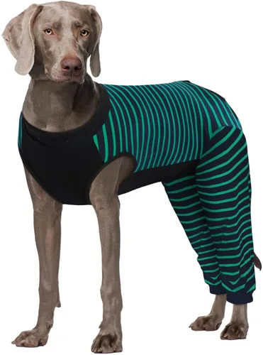 Miniatura 15 de Kuoser Traje de Cirugía para Perro Hembra Esterilización Macho Castración, Manga de Pierna de Perro para Dejar de Lamer Enterizo Suave para Perro