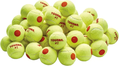 Tourna Orange Dot - Pelotas de tenis de baja compresión