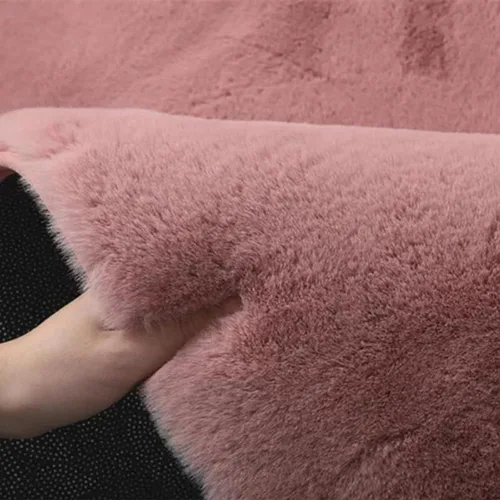 Miniatura 11 de ZZenSmot Alfombra moderna de piel sintética de conejo suave y esponjosa para el suelo, no se desprende, antideslizante, para dormitorio, sala