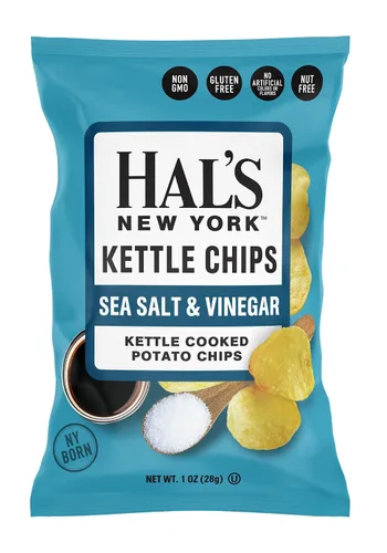 Miniatura 3 de Patatas fritas cocidas, sabor a sal marina y vinagre, 1 oz (paquete de 60)