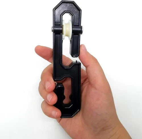Miniatura 3 de ZLY Esparcidor de tendedero de aluminio de plástico, accesorios de tendedero para cargas pesadas y tendedero largo (paquete de 2, negro)