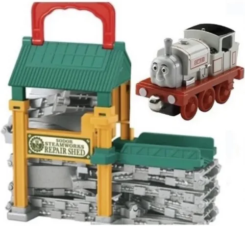Miniatura 2 de Thomas The Train: Cobertizo de reparación Take-n-Play Sodor Steamworks