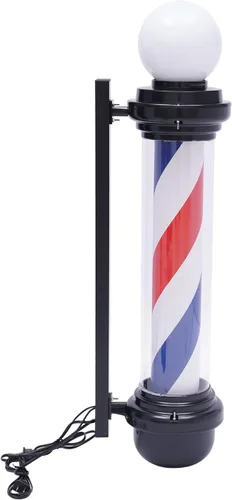 Miniatura 12 de Barra de peluquería LED brillante globo luz,Peluquería Barbería Señal abierta,Rotación de tiras giratorias rojas, blancas y azules,IP44 impermeable