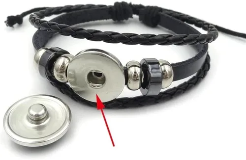 Miniatura 4 de Pulseras de cuero de Narutos de anime, Uchiha Sharingan Rinnegan Eye Itach Kakash, vidrio