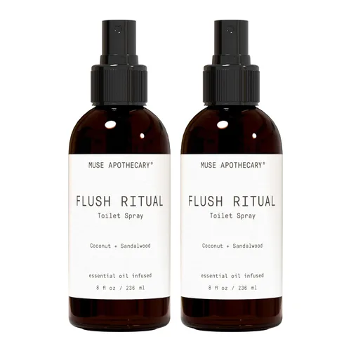 Miniatura 13 de Muse Apothecary Flush Ritual - Aerosol para inodoro aromático y refrescante, usar antes de ir, 2 onzas, infundido con aceites esenciales naturales