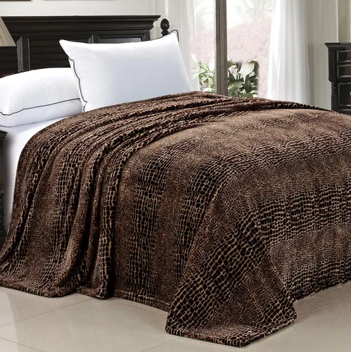 Miniatura 2 de Home Soft Things Manta de cama estilo safari animal, azul, tamaño individual