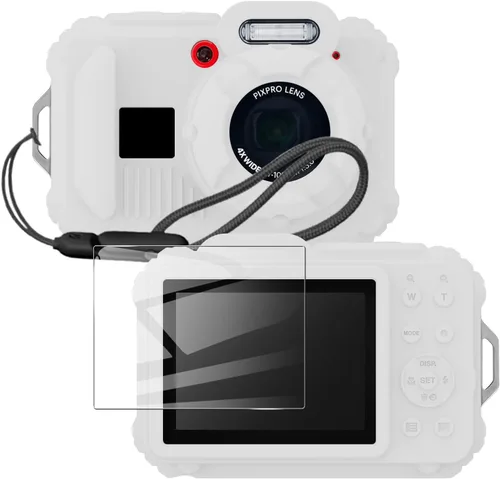 Miniatura 16 de Funda protectora de silicona para cámaras digitales Kodak Pixpro wpz2, con protector de pantalla y cordón, para accesorios Kodak Pixpro wpz2 - Negro