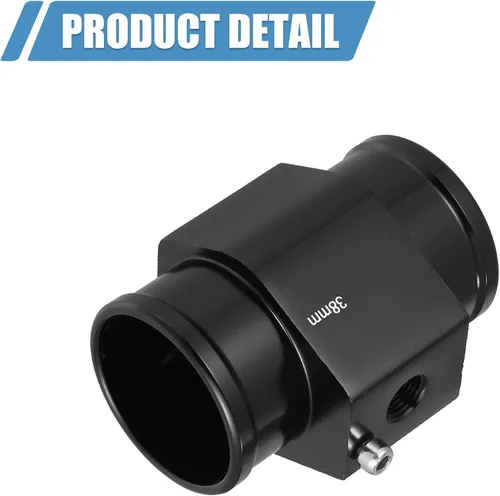Miniatura 6 de X AUTOHAUX 1 Unidades de 1.496 in Universal Aluminio Temperatura Temperatura Junta Tubo Sensor Sensor Radiador Manguera Adaptador con Abrazaderas