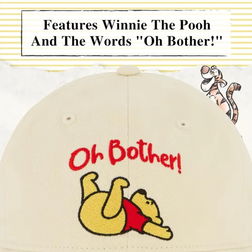 Miniatura 21 de Disney Winnie The Pooh Dad Hat, Adjustable Cotton Baseball Cap with Curved Brim