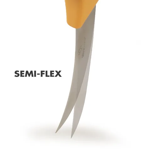 Miniatura 4 de ULTRASOURCE - Cuchillo para deshuesar, hoja curvada/semi-flexible de 5 pulgadas, mango de polipropileno