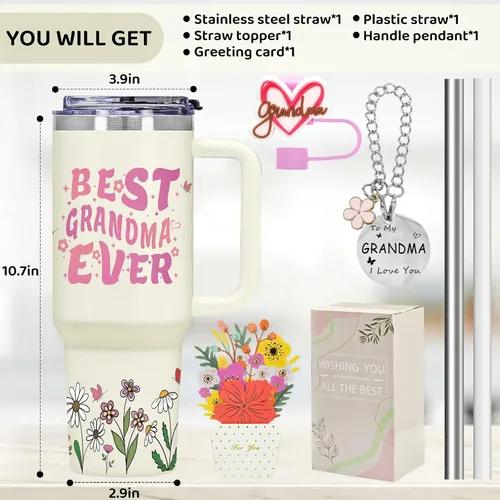 Miniatura 7 de Regalos para abuela, regalo para abuela, regalo de cumpleaños para abuela, regalo del día de la madre para abuela, vaso de aislamiento al vacío