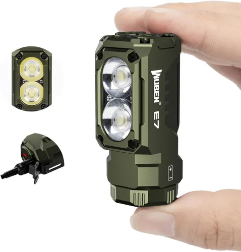 Miniatura 12 de WUBEN Sensor de control E7 para faros recargables, cambio de luz y ajuste de modo por detección, E7 Outdoor Essentials para correr, pescar, acampar