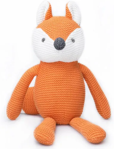 Miniatura 9 de FLUFFYFUN Juguetes orgánicos para bebés, conejito gris, conejo de peluche, 7.1 pulgadas