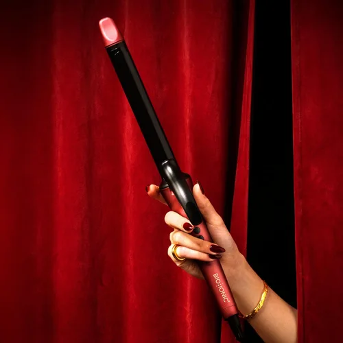 Miniatura 8 de Bio Ionic Rizador de Cilindro Largo, Rizador de Pelo con Tecnología de Calor Húmedo y NanoIónico MX, Varita Rizador Versátil Velvet Rouge Edición