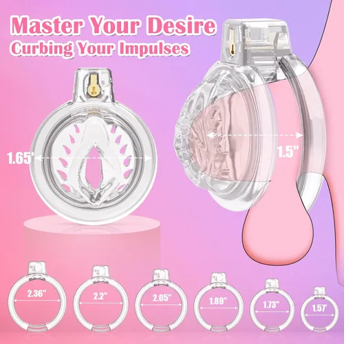 Miniatura 4 de Jaula de Castidad Masculina para el Pene - ACUMUM Dispositivos de Castidad de Silicona Suave Juguetes para Adultos, Jaulas de Castidad Masculina
