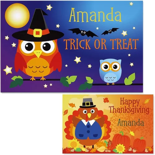 Miniatura 3 de Birthday Buddies - Mantel individual personalizado para niños, laminado con gráficos brillantes, 11 x 17 pulgadas Lillian Vernon