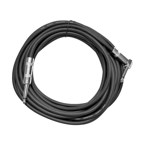 Seismic Audio SAGC20R-Cable de guitarra de ángulo recto a recto negro negro de 20 pies Amarillo