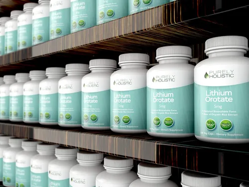 Miniatura 4 de Orotato de litio de 5 mg, 180 cápsulas de litio vegetarianas, suplemento de orotato de litio de 5 mg, 180 cápsulas de litio vegetarianas, ayuda a
