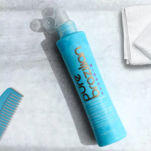 Miniatura 5 de PURE BRAZILIAN Acondicionador sin enjuague, tratamiento nutritivo sin enjuague enriquecido con queratina para fortalecer y fortalecer tu cabello